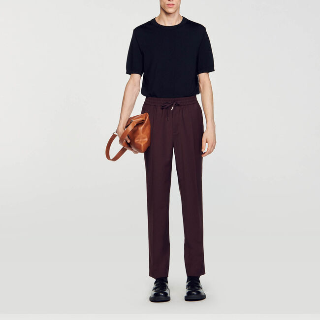 Rechte pantalon met elastiek - Man | Sandro