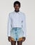 Korte overhemdblouse met ruit