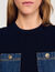 Top tricot en denim