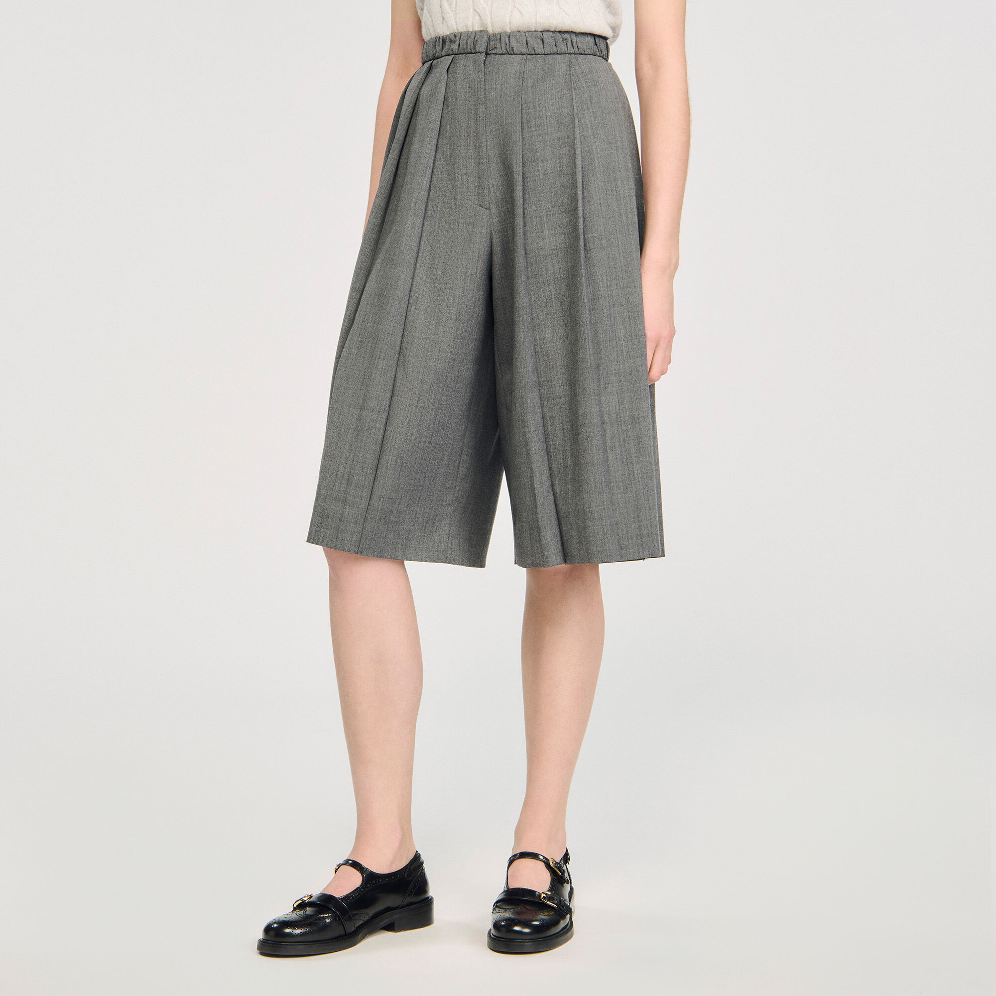 Lange geplooide short