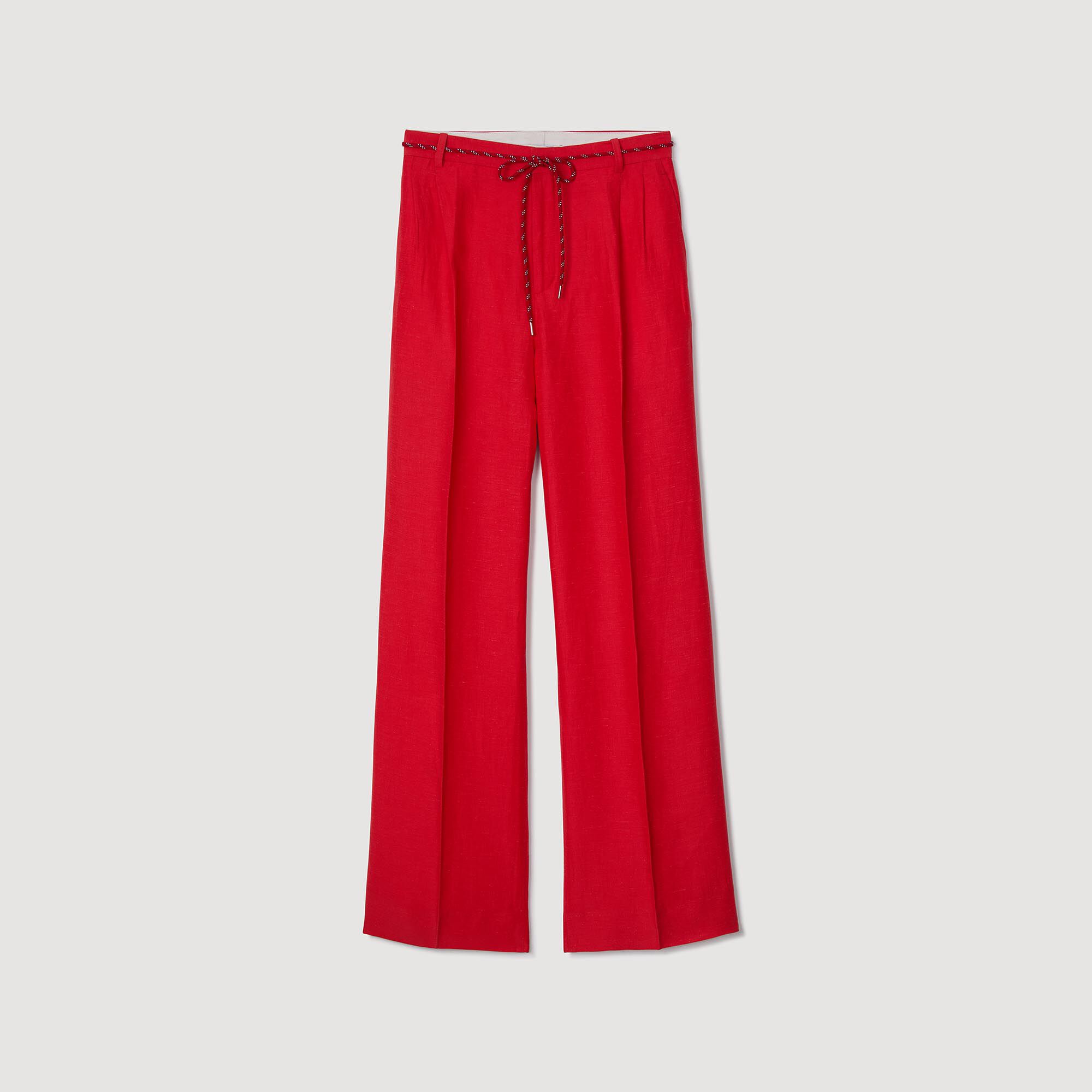 Pantalon met sierkoord