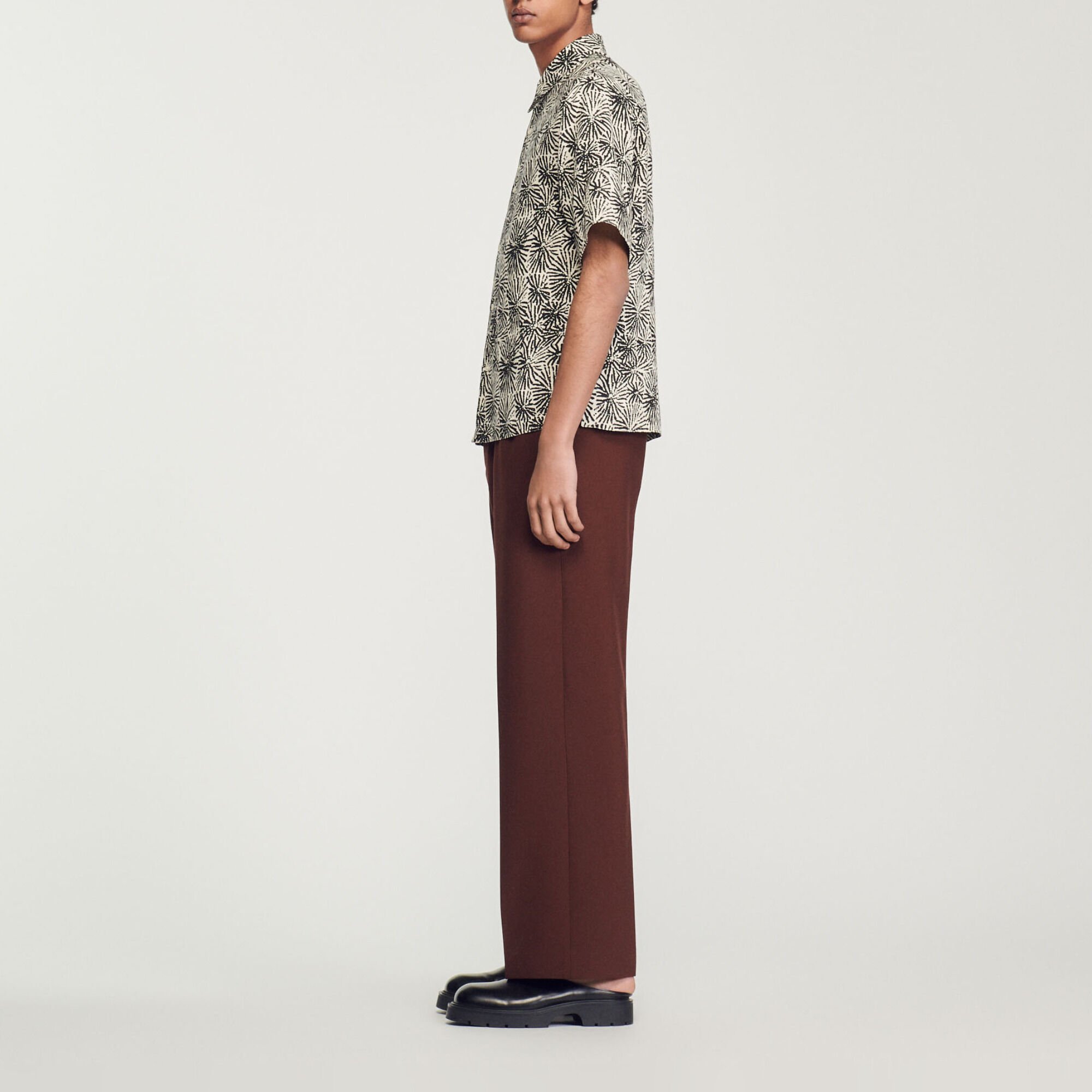 Oversized overhemd met print