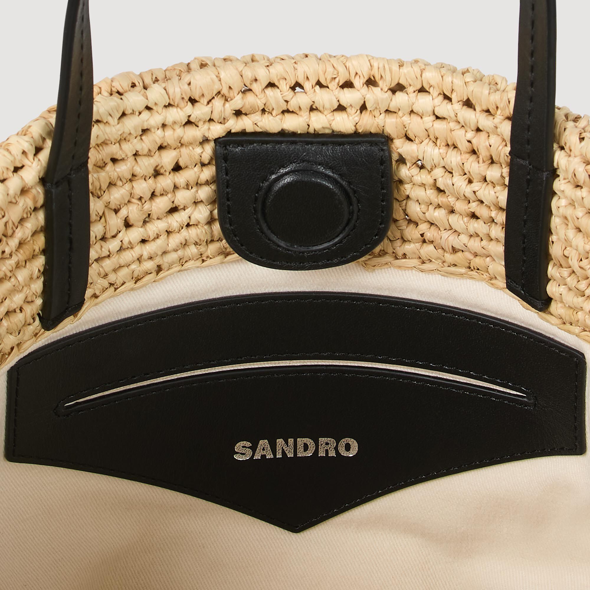 Tas raffia boodschappentas