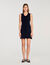 Korte ribtricot jurk