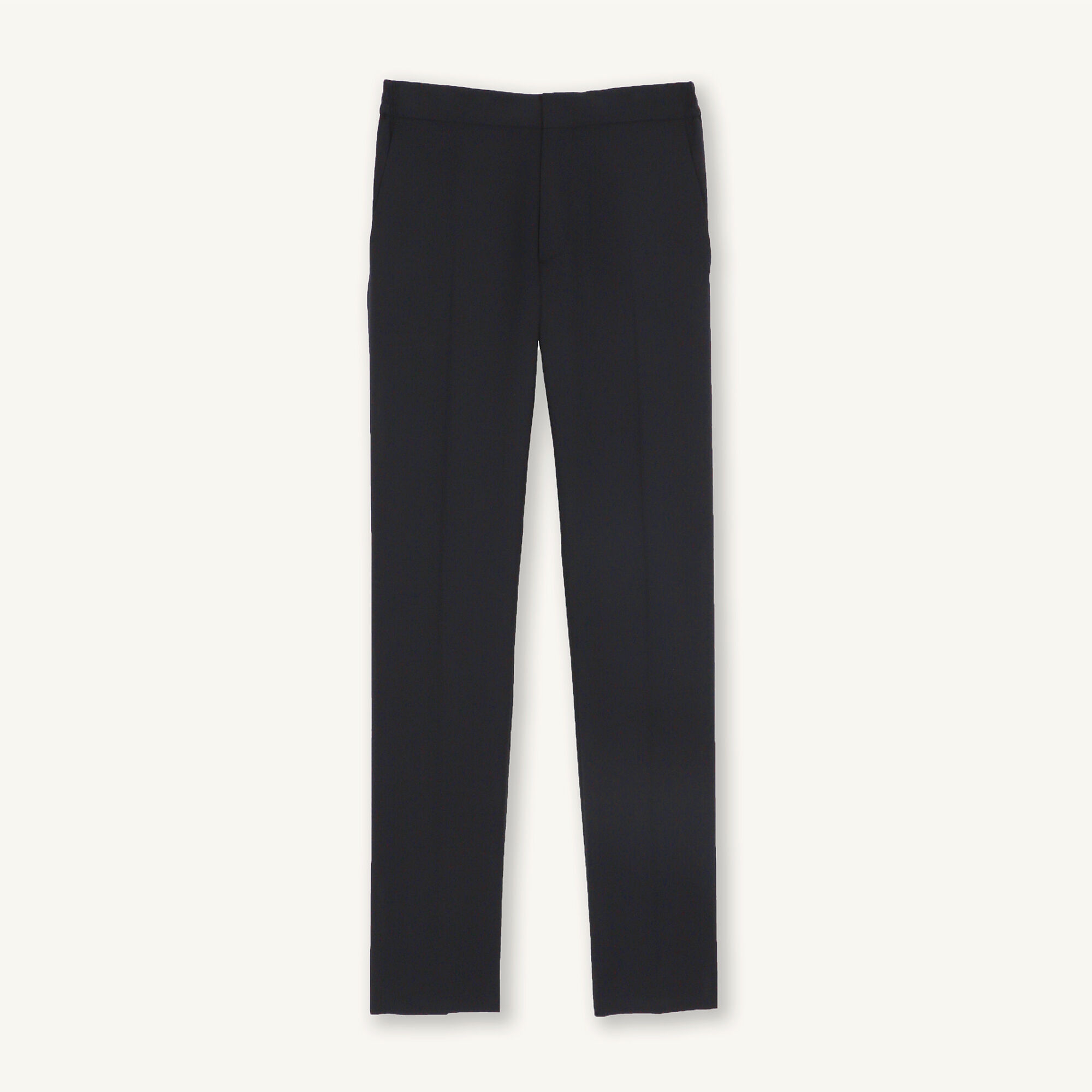 Rechte pantalon van scheerwol