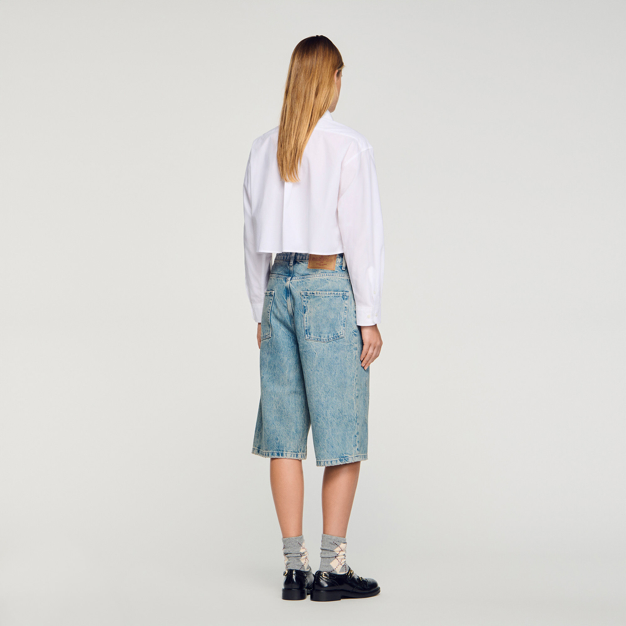 Denim bermuda used effect