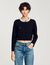 Cardigan vest kraag met parels
