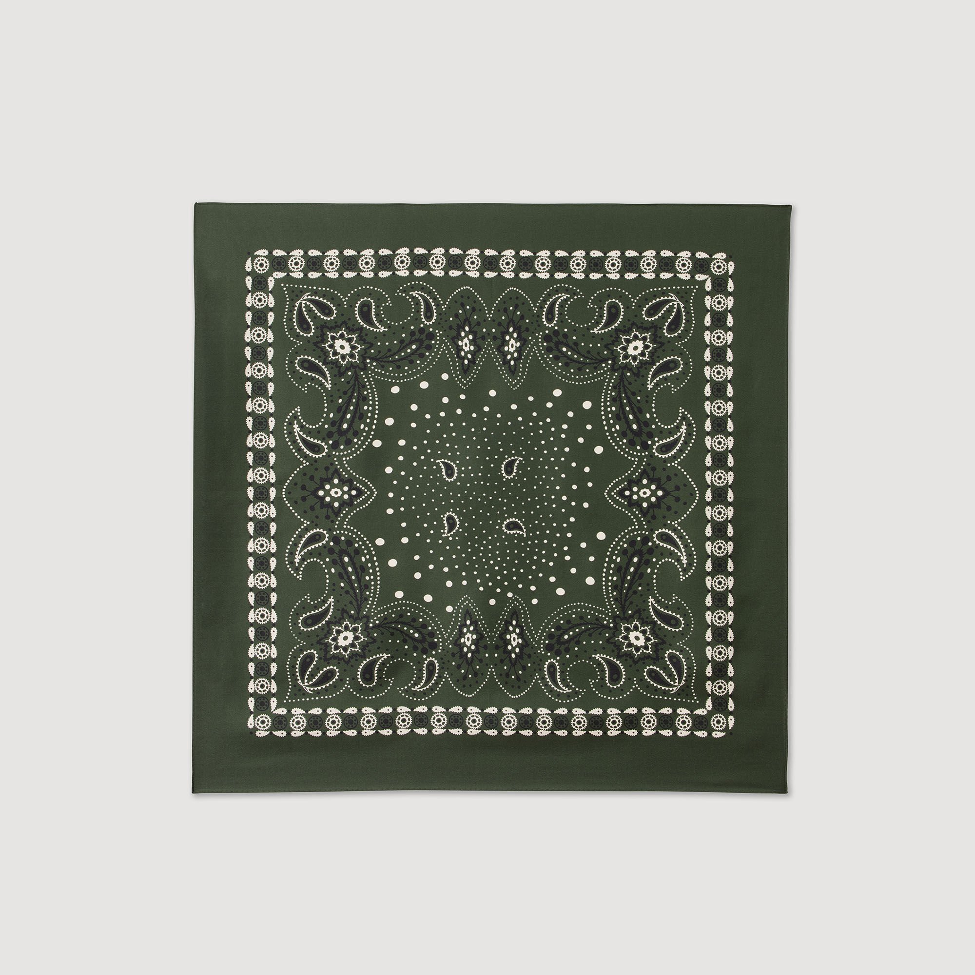 Foulard zijde bandana print