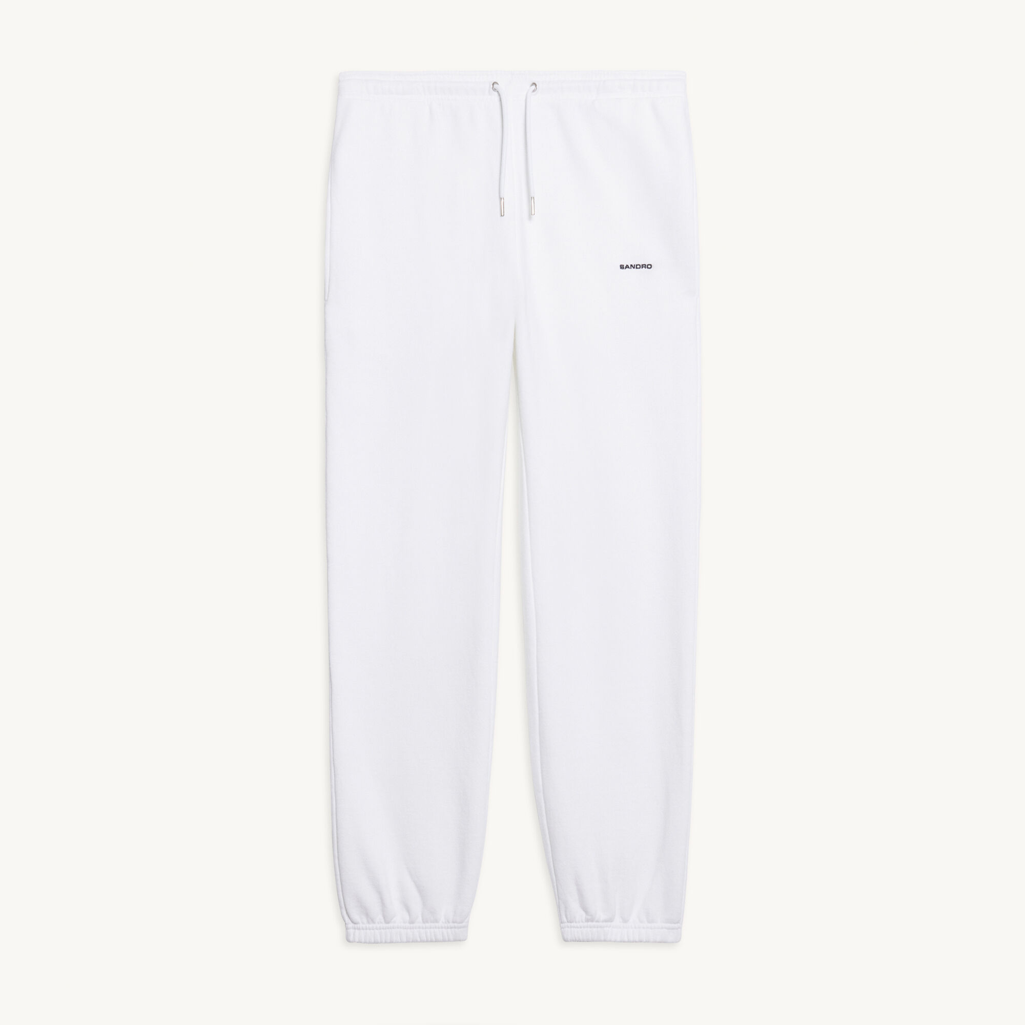 Molton joggingbroek met borduursel