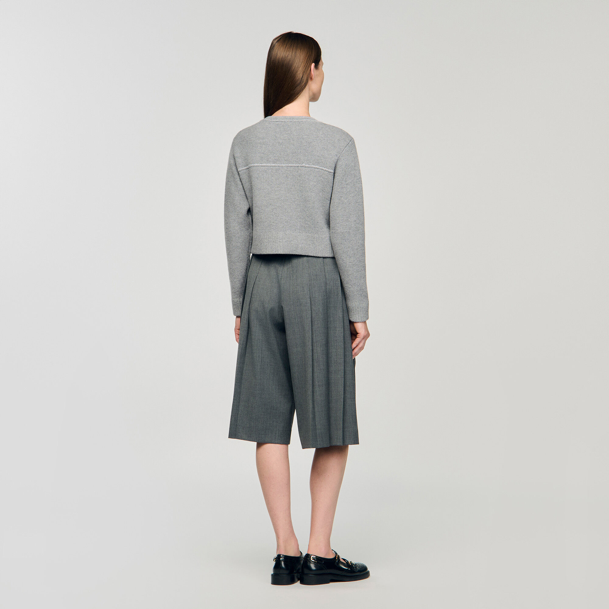 Cardigan met contrasterende stiksel