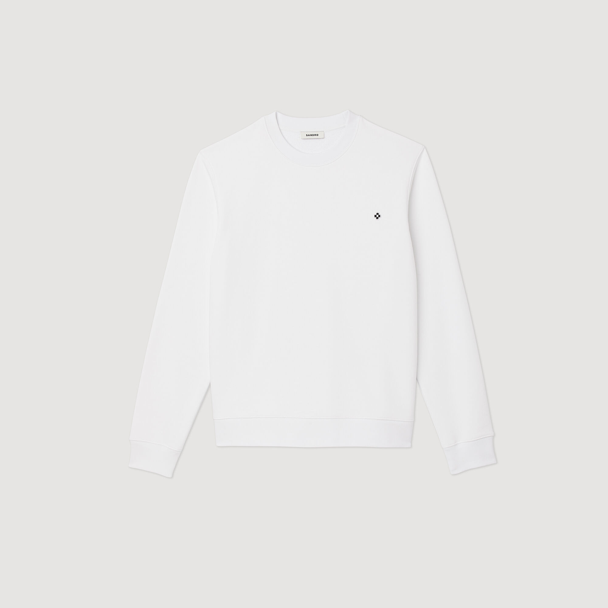 Sweater met square cross