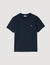 T-shirt met leren logo