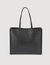 Grote shopper reliëfleer met monogram