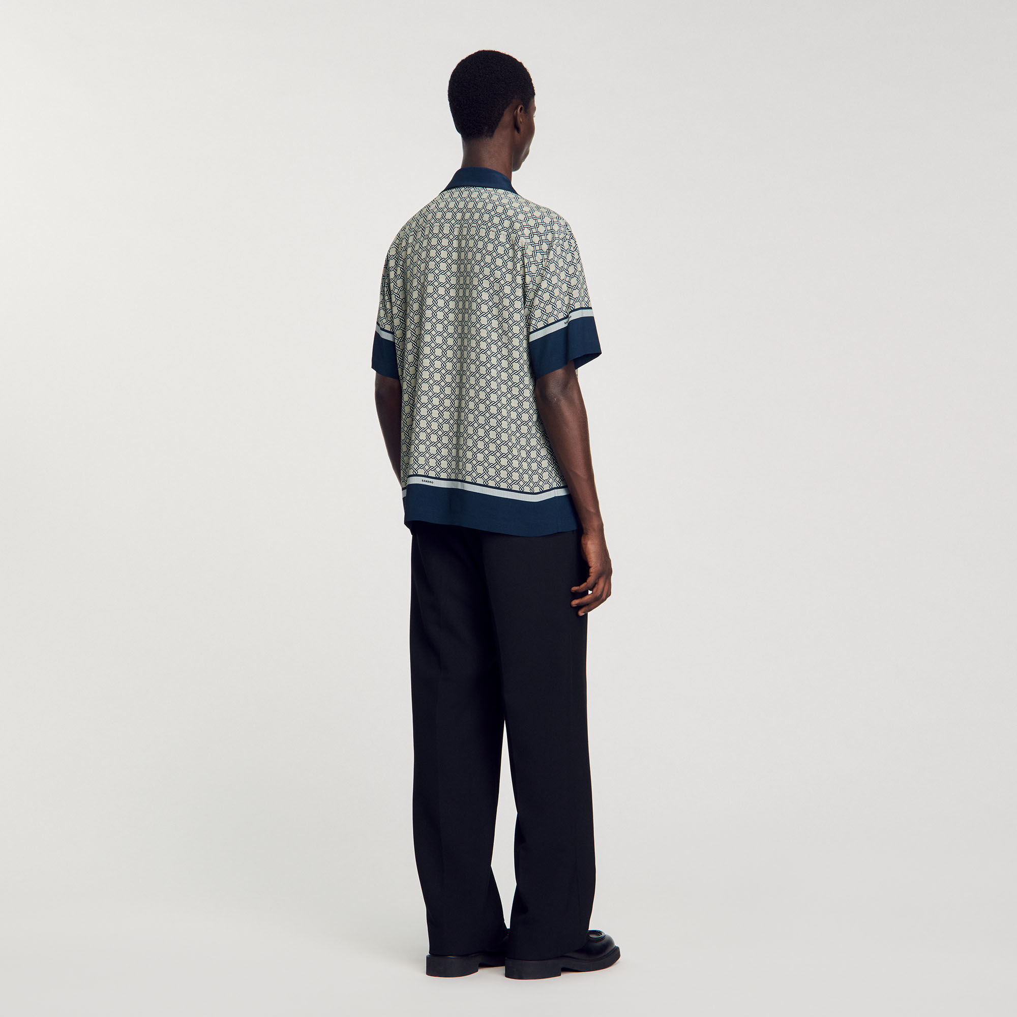 Overhemd met korte mouwen en print
