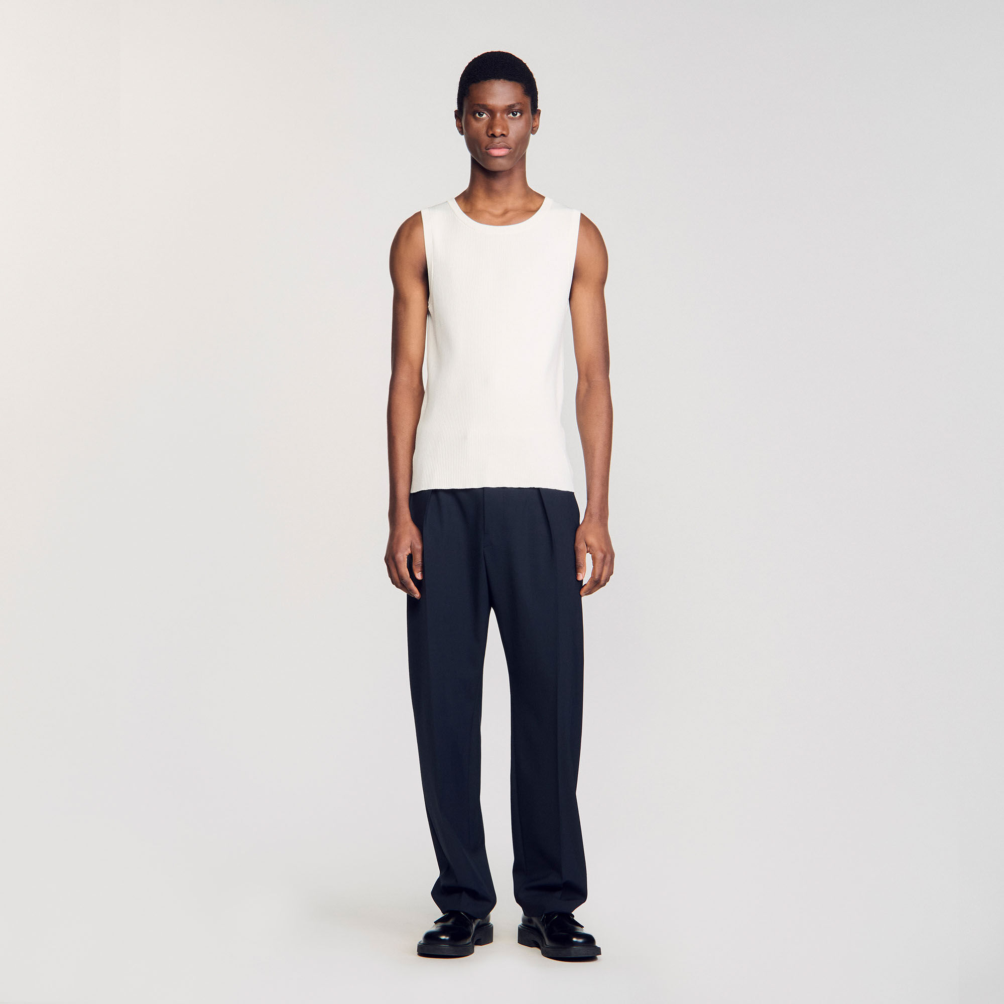 Tanktop ribgebreid