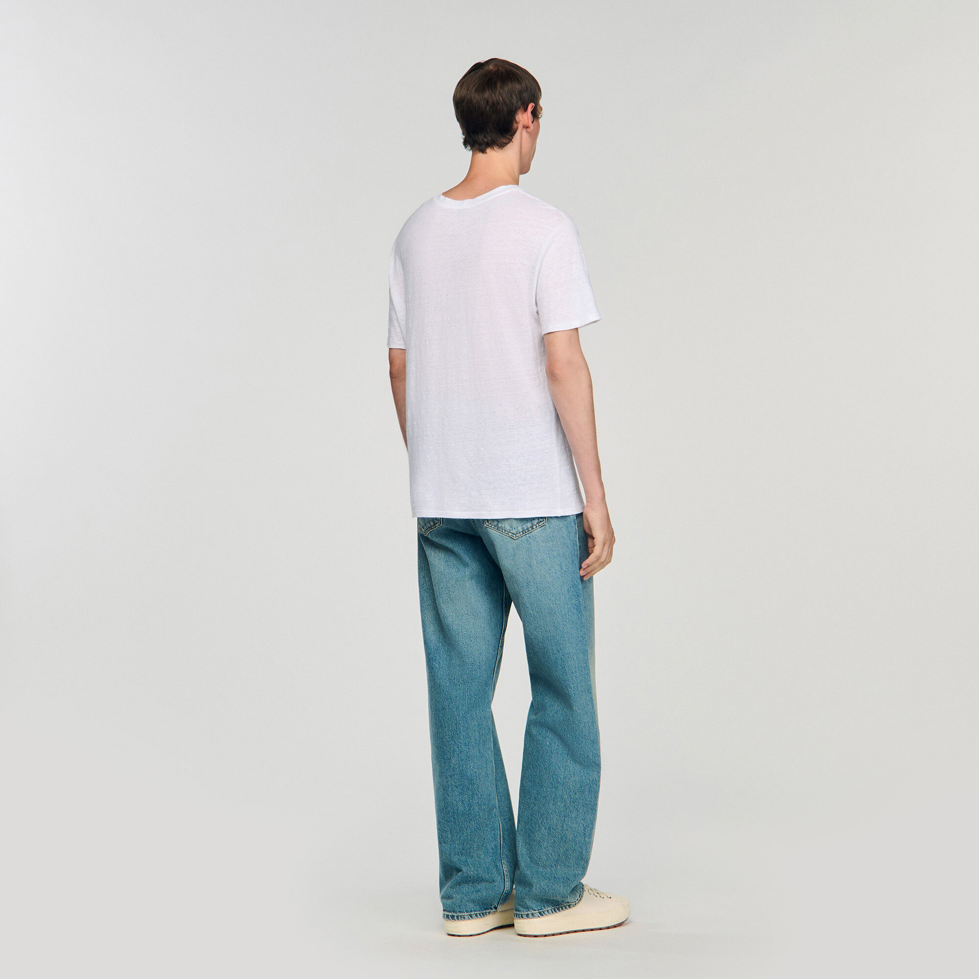 T-shirt van linnen