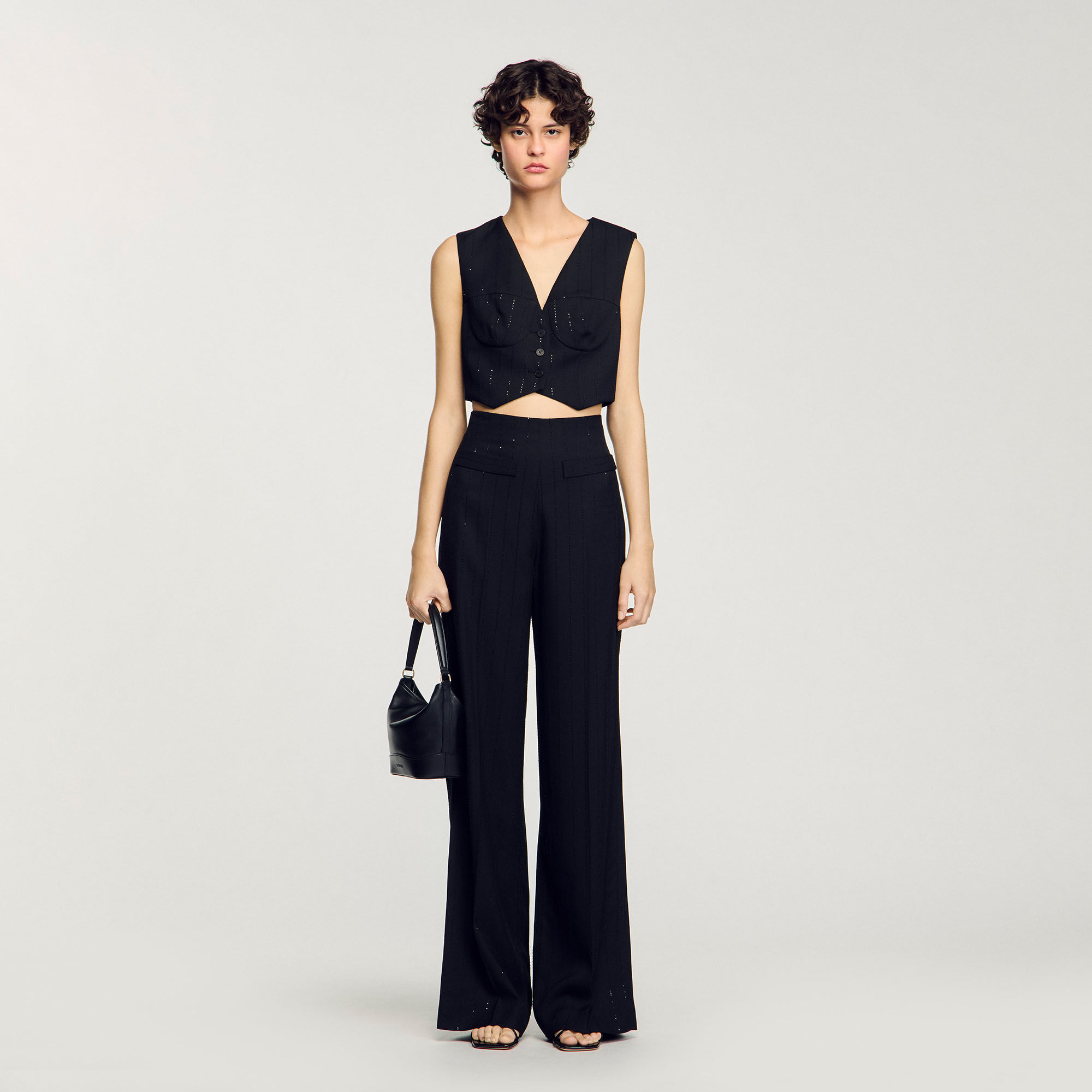 Pantalon kostuum met pailletten