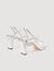 Metallic leren sandalen