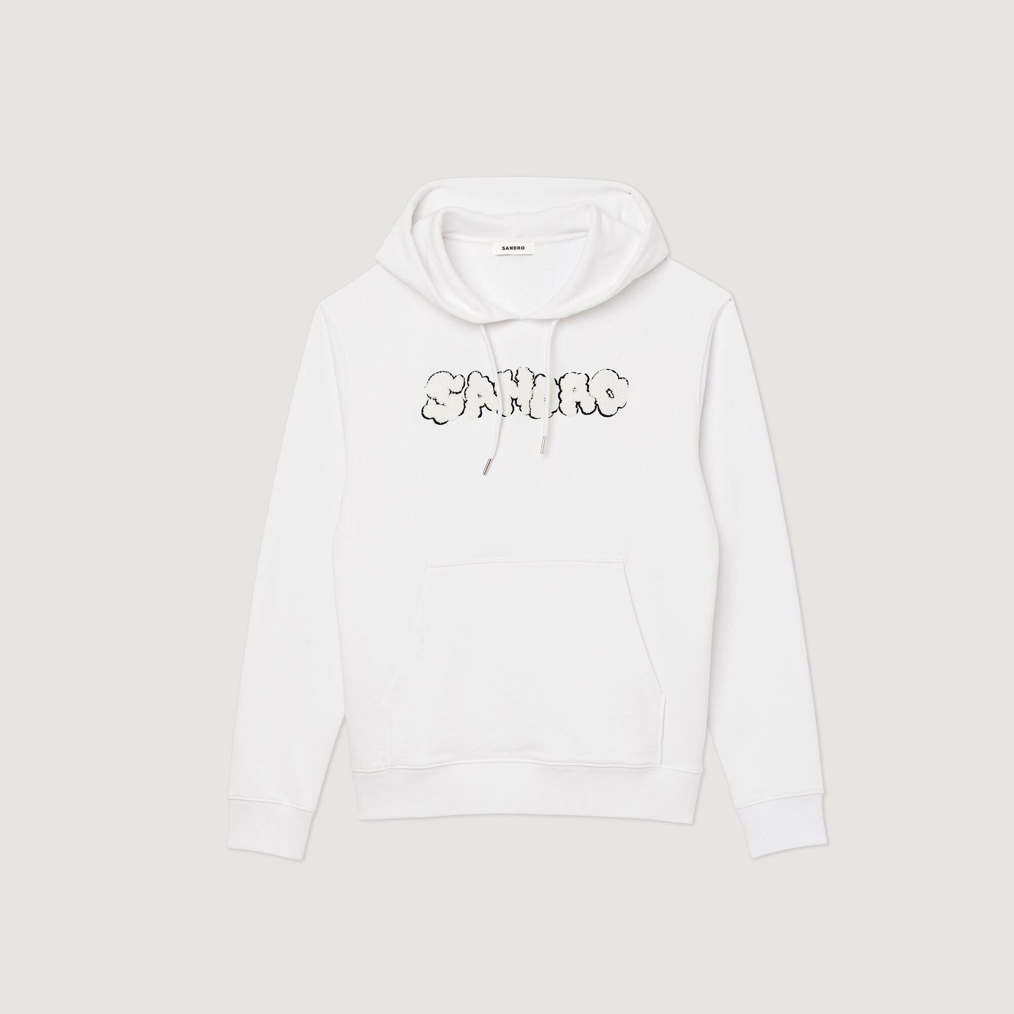 Hoody met geborduurd Sandro-logo
