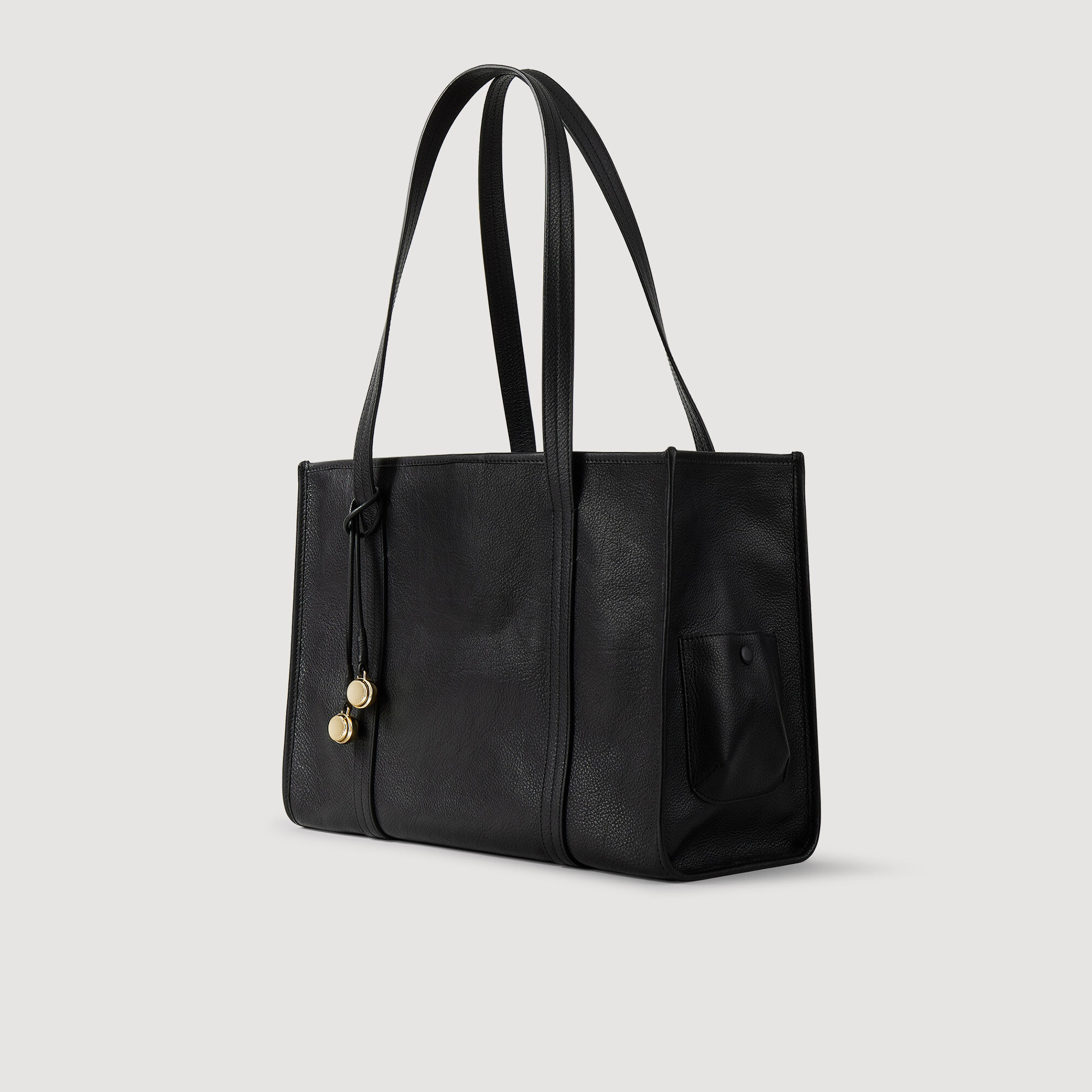 Shopper tote bag soepel leer