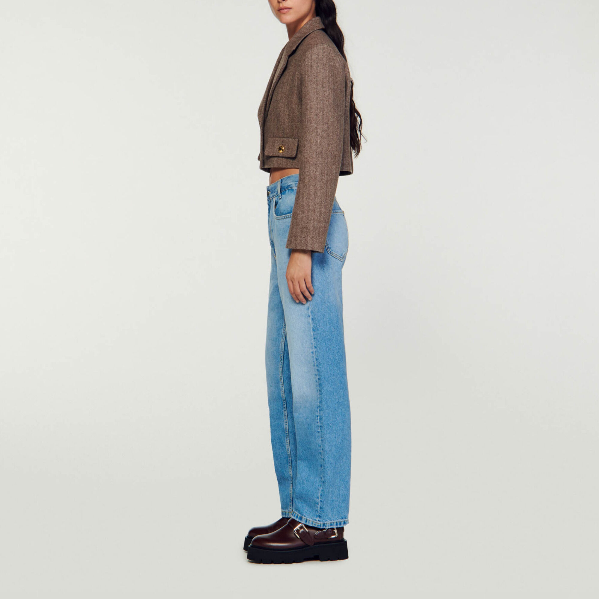 Gestructureerd kort jasje