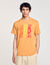 T-shirt katoen met print golven