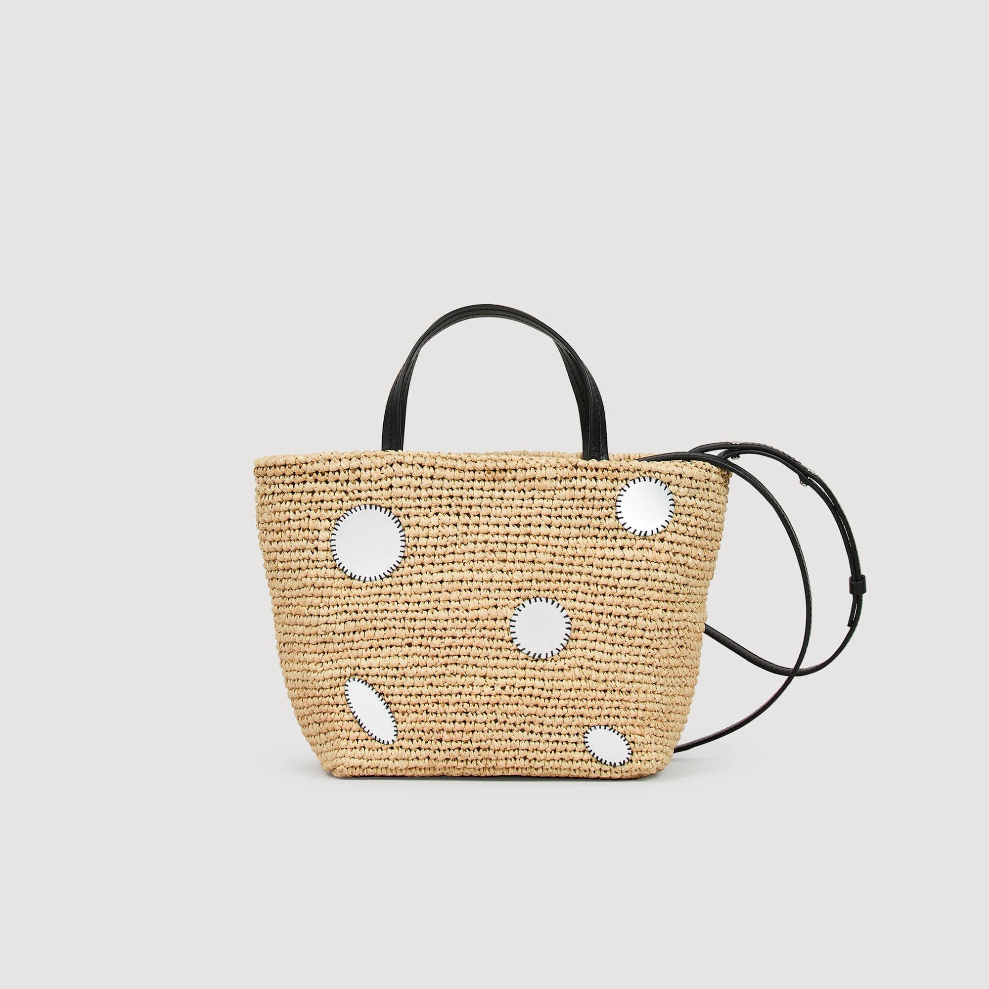 Tas raffia boodschappentas