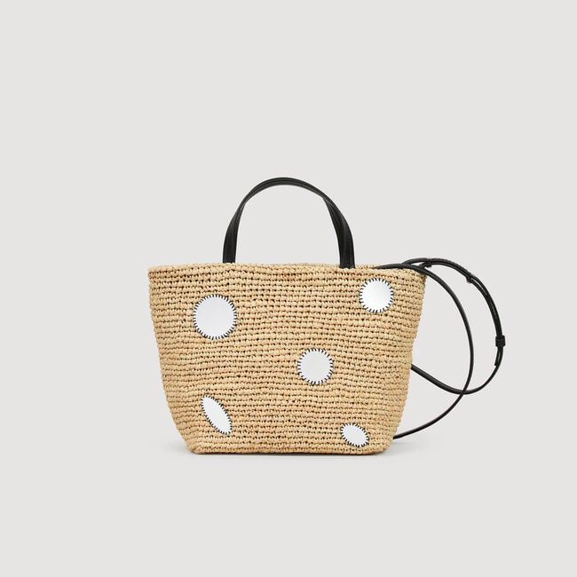 Tas raffia boodschappentas