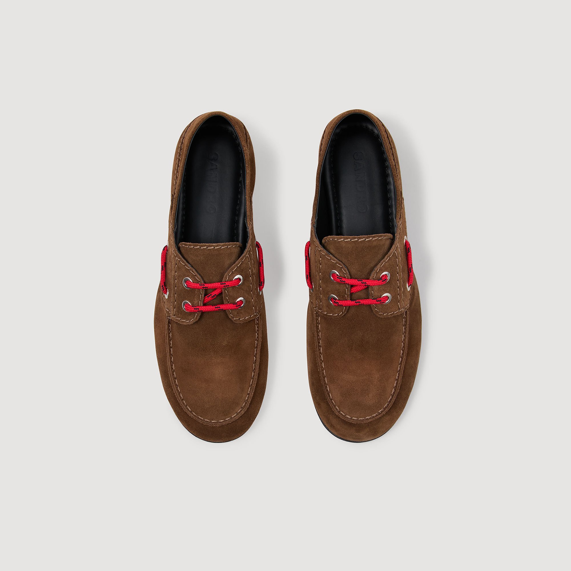 Bootschoenen suède met veters