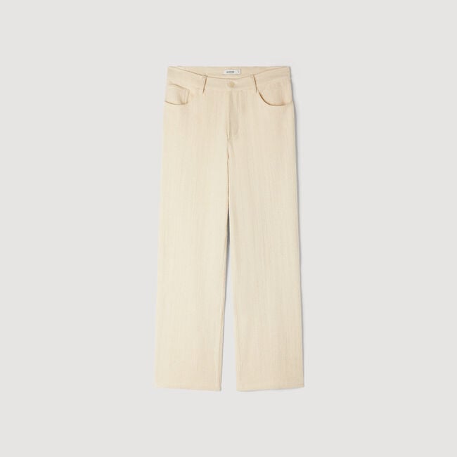 Wijde pantalon van katoen