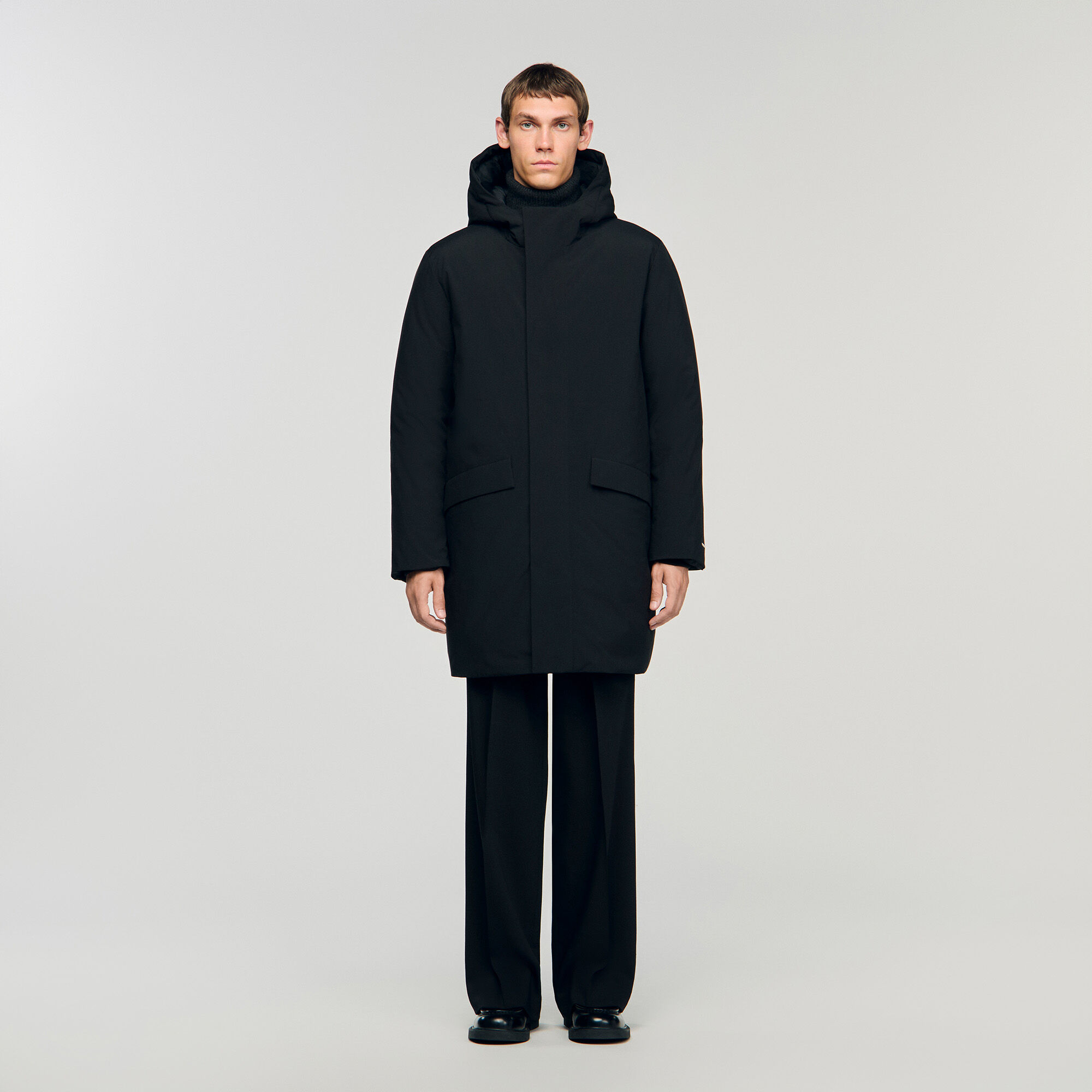 Parka jas met capuchon en rits
