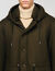 Parka jas van wol met capuchon