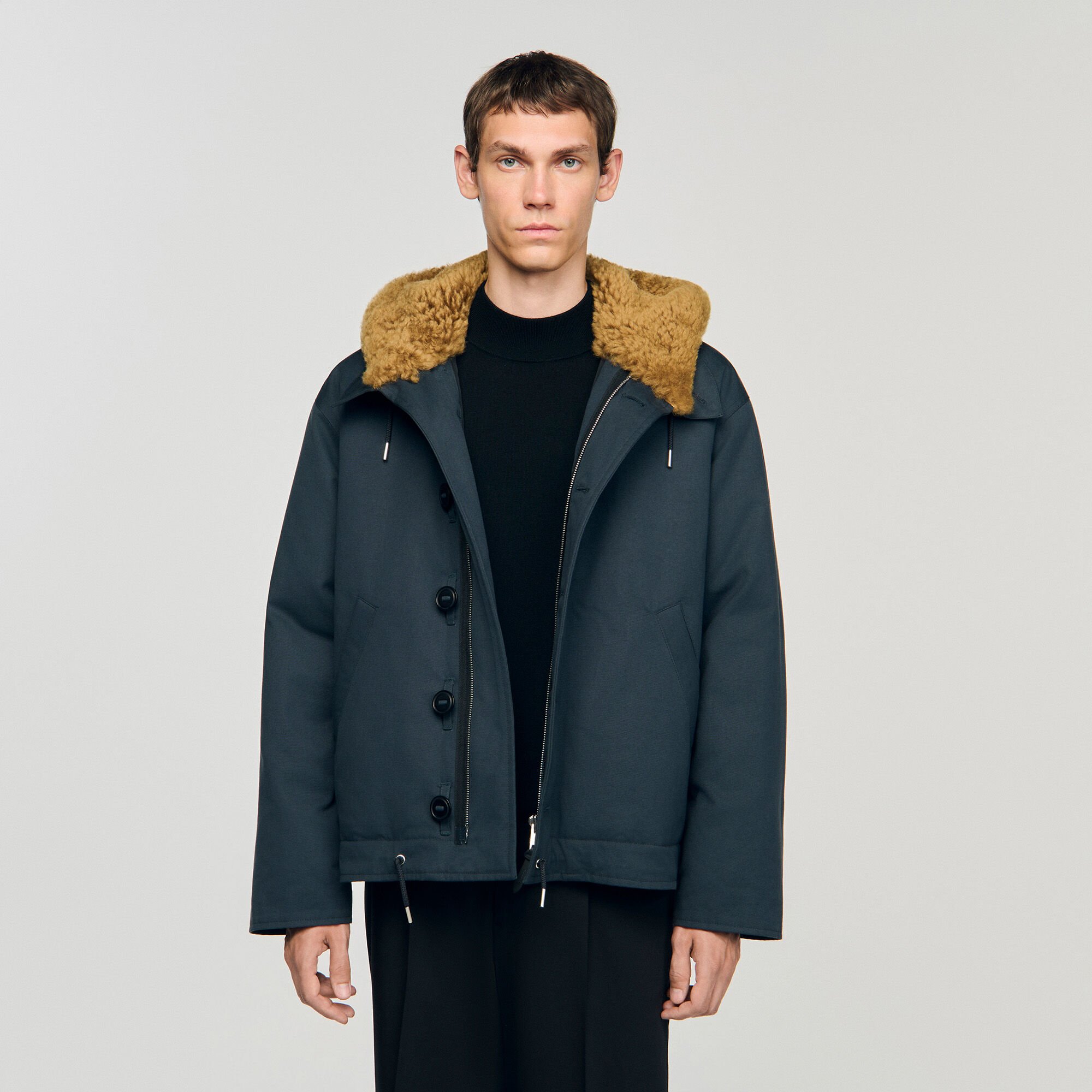 Katoenen parka met capuchon