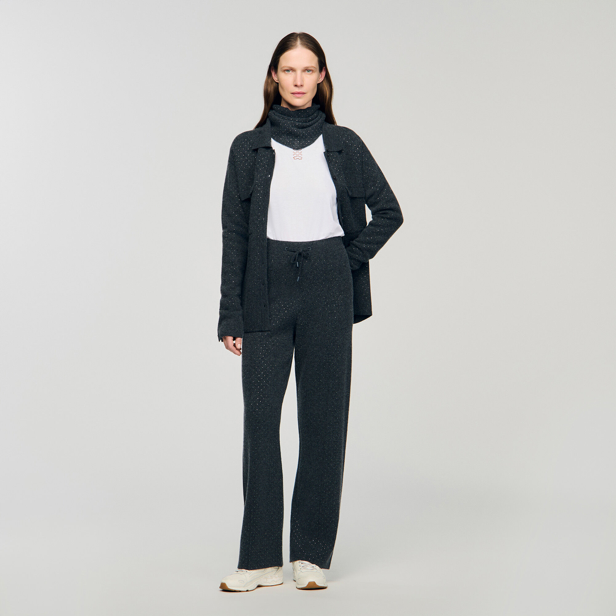 Tricot broek met stras