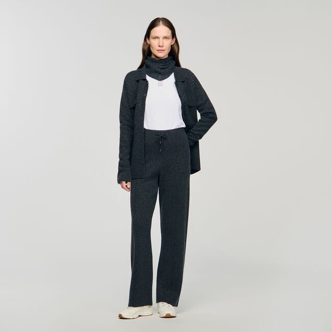 Tricot broek met stras