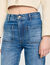 Verbleekte wijd uitlopende jeans