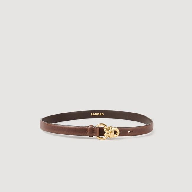 Leren riem smal