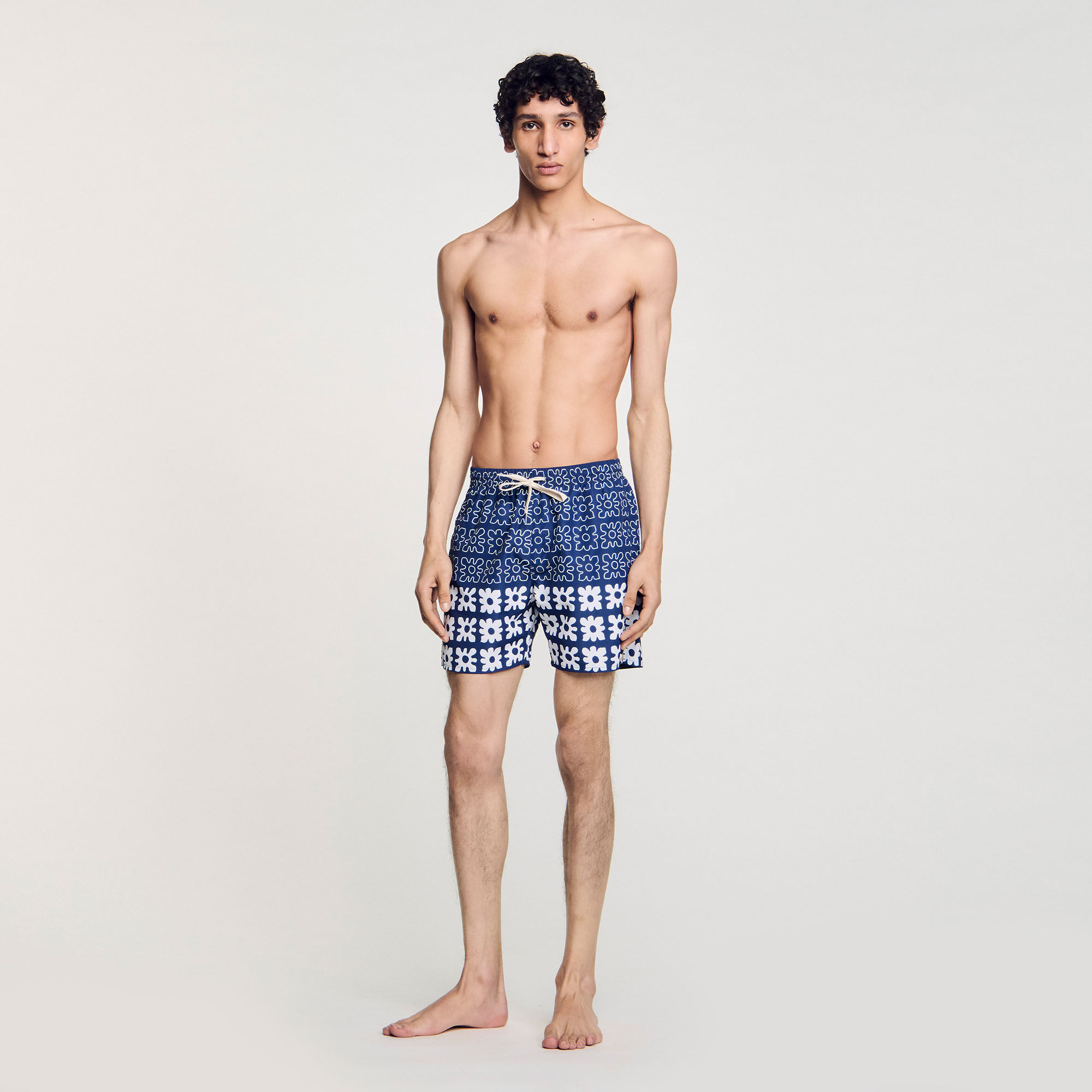 Zwemshort met bloemenprint
