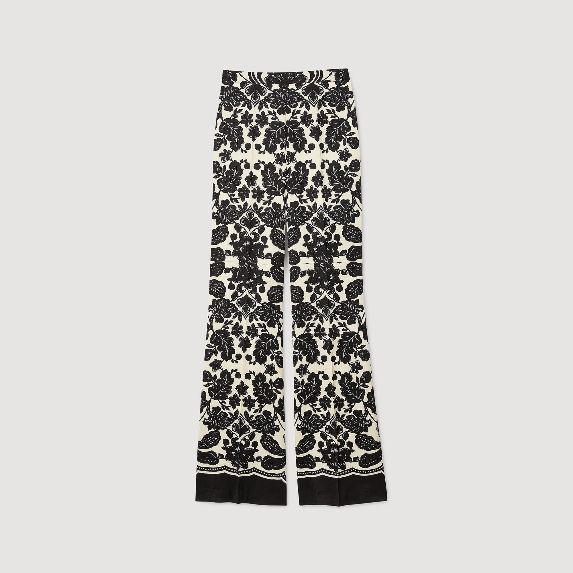Pantalon met bloemenprint