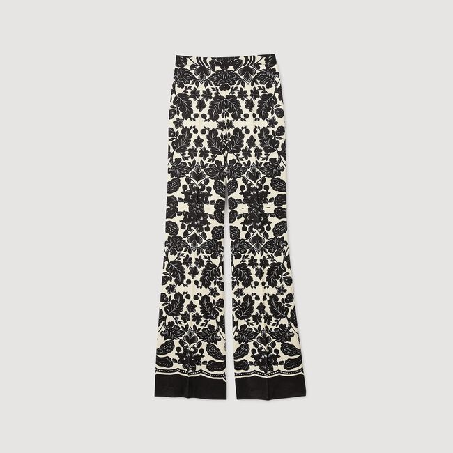 Pantalon met bloemenprint