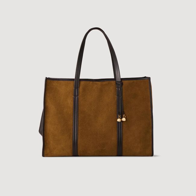 Shopper tas suède leer