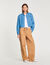 Overhemdblouse kort denim