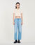 Rechte jeans met lage taille