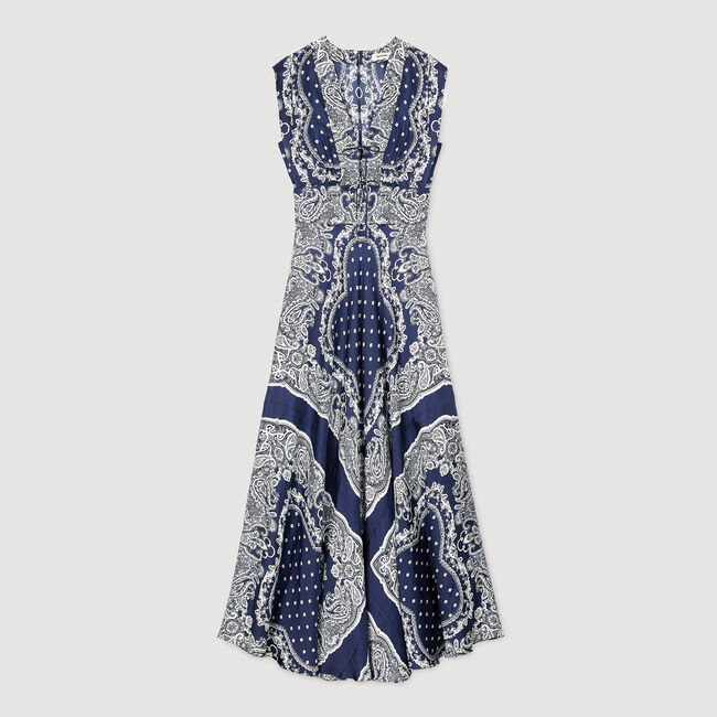 Lange jurk bandana print