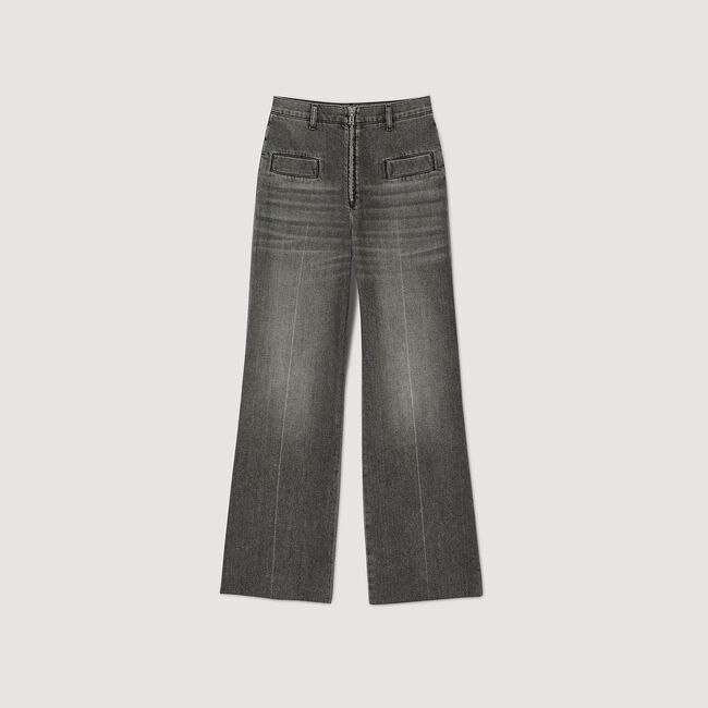 Flared jeans stone wash