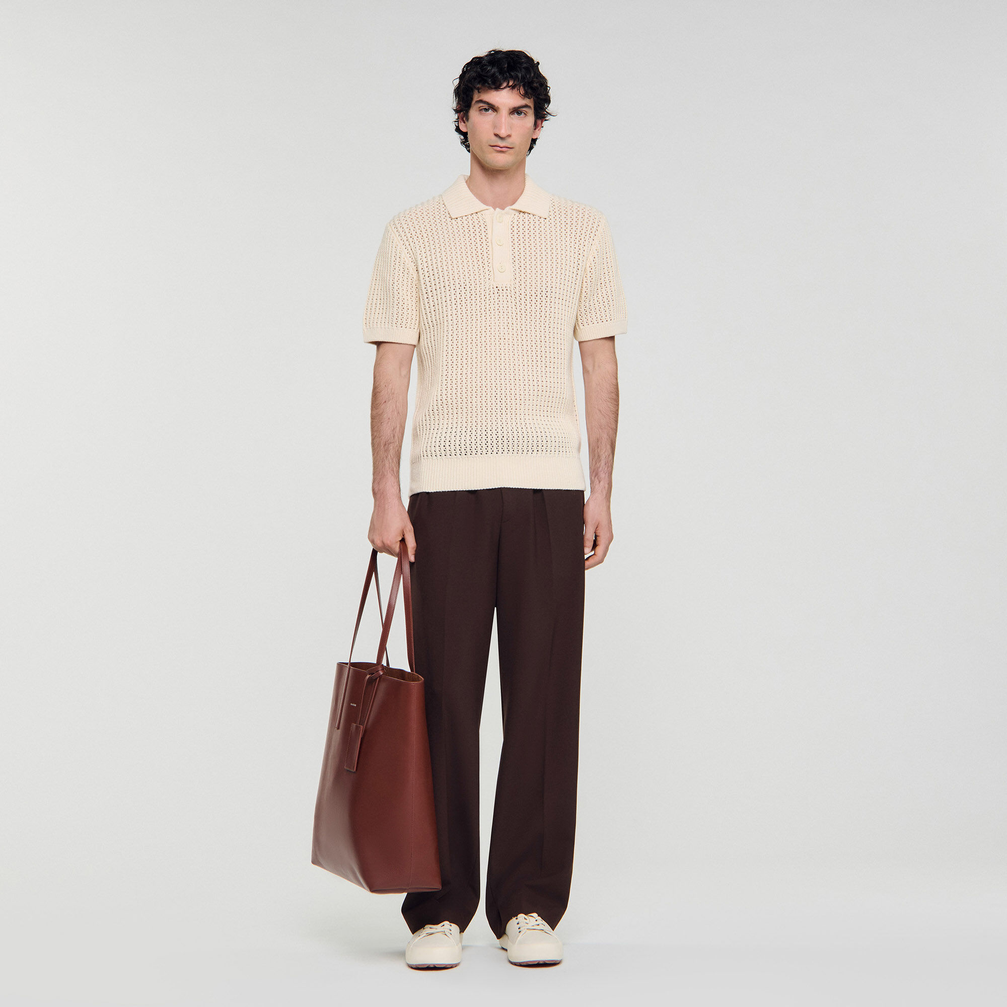 Katoenen poloshirt met polokraag