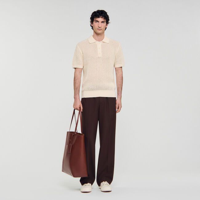 Katoenen poloshirt met polokraag