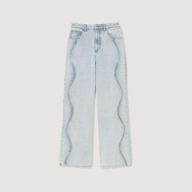 Jeans met stras details
