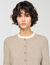 Cardigan vest contrasterende kraag