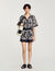 Short met bloemenprint